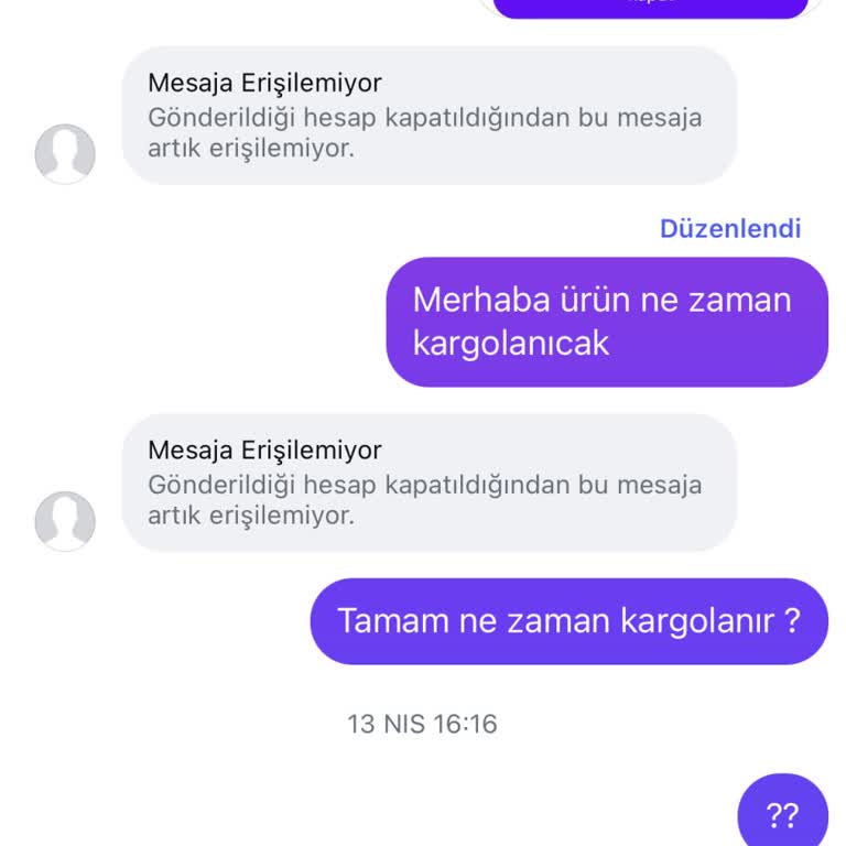 Ayakkabı Siparişi Teslim Edilmedi Ve Hesabım Engellendi