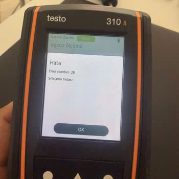Garanti Kapsamındaki Testo 310 2 Cihazının Sıfırlanamayan Sensör Hatası