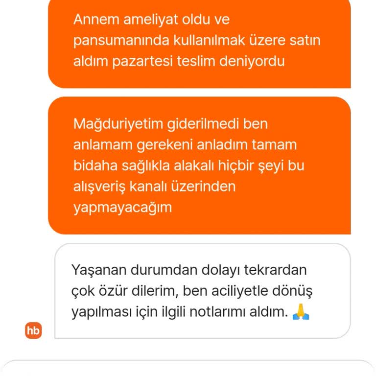 Acil Oksijenli Su Teslimatı Gecikti, Sağlık Mağduriyeti Ve İade Talebi