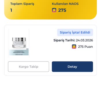 İptal Edilen Sipariş Ve Puan Değerindeki Tek Taraflı Değişiklik