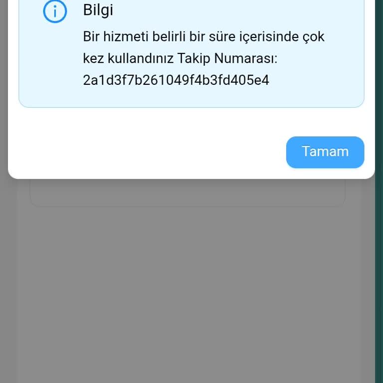 Randevu Alındıktan Sonra Diğer Çocuklar İçin Sistem Engelleme Uyarısı Veriyor