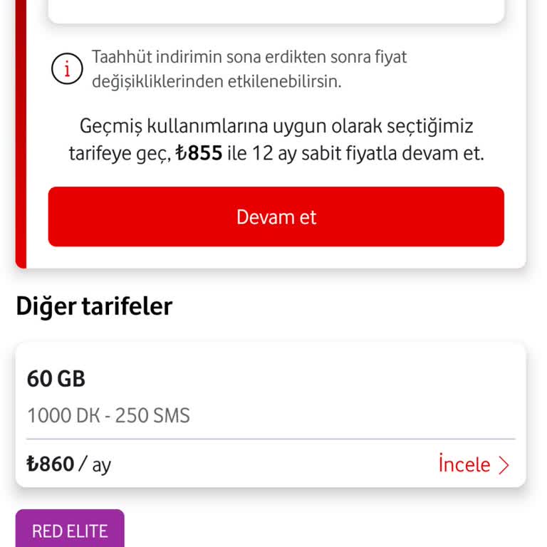 Uzun Süreli Vodafone Müşterisine Adaletsiz Tarife Teklifi