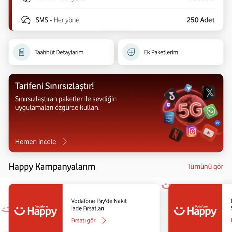 Vodafone Tarife Ücret Artışının Fahiş Olması Ve İndirgeme Talebi