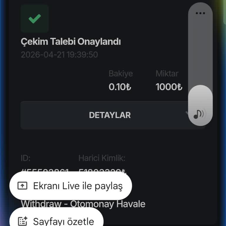Para Çekme Talebim İşleme Alınmadı Ve Canlı Destek Kapatıldı
