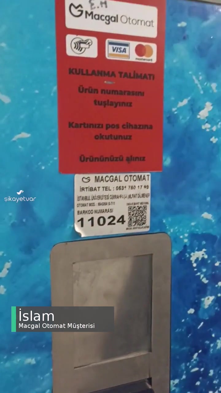 Macgal Otomat Ürün Vermedi Ama Ödedim videonun kapak resmi
