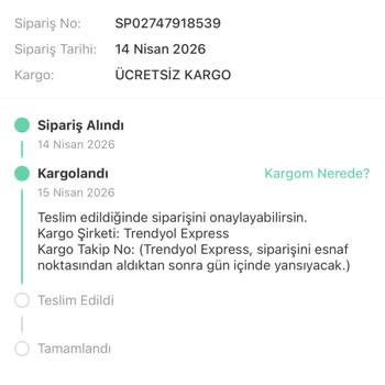 Dolap'ta Yanlış Kargo Ve Sipariş İptal Edilememesi Nedeniyle Ödeme İadesi Talebi