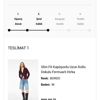 İptal Edilen 899 TL’lik Ürün İçin Para İadesi Yapılmadı Ve Müşteri Hizmetleri Yanıt Vermiyor