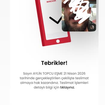 Birevim Çekilişinde Kazanan Bilgisi Değişikliği Ve Teslimat Talebi