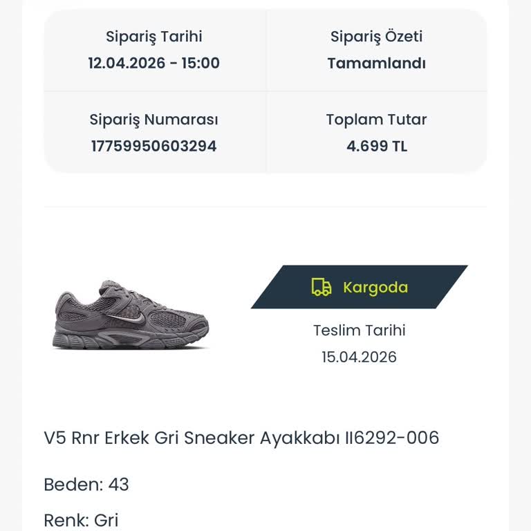 Sportive Online Siparişimde Ürün Ve İade Yok, İletişim Sağlanamıyor