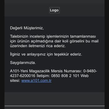A101'de Yanlış Bulaşık Makinesi Teslimi Ve Çözüm Beklentisi