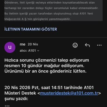 A101'de Yanlış Bulaşık Makinesi Teslimi Ve Çözüm Beklentisi