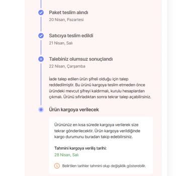 Yanlış Renk Ve Erken Arıza Şikayetim Değişim Talebim Reddedildi