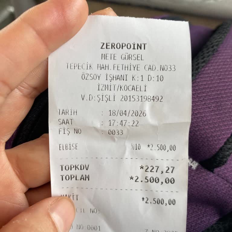 Zeropoint İzmit Şubesinde İade ve Değişim Bilgilendirme Eksikliği