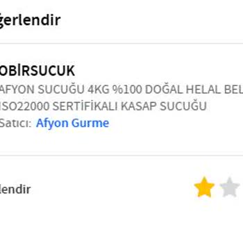 Aynı Sucuk İçin 523 TL Fiyat Farkı Ve Yorum Yayınlanmaması