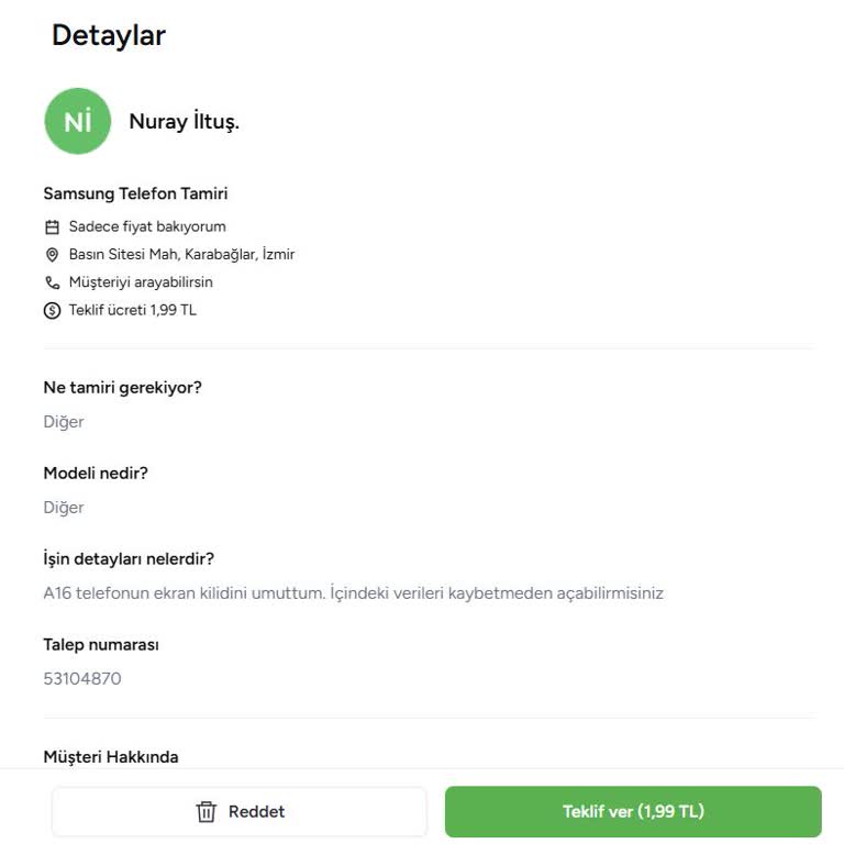Kesilen Ücret Görünmeyen Teklifte Kayıp, Destek Yanıt Vermiyor