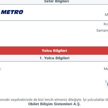 Bilet Ücretinin İadesi Yapılmadı
