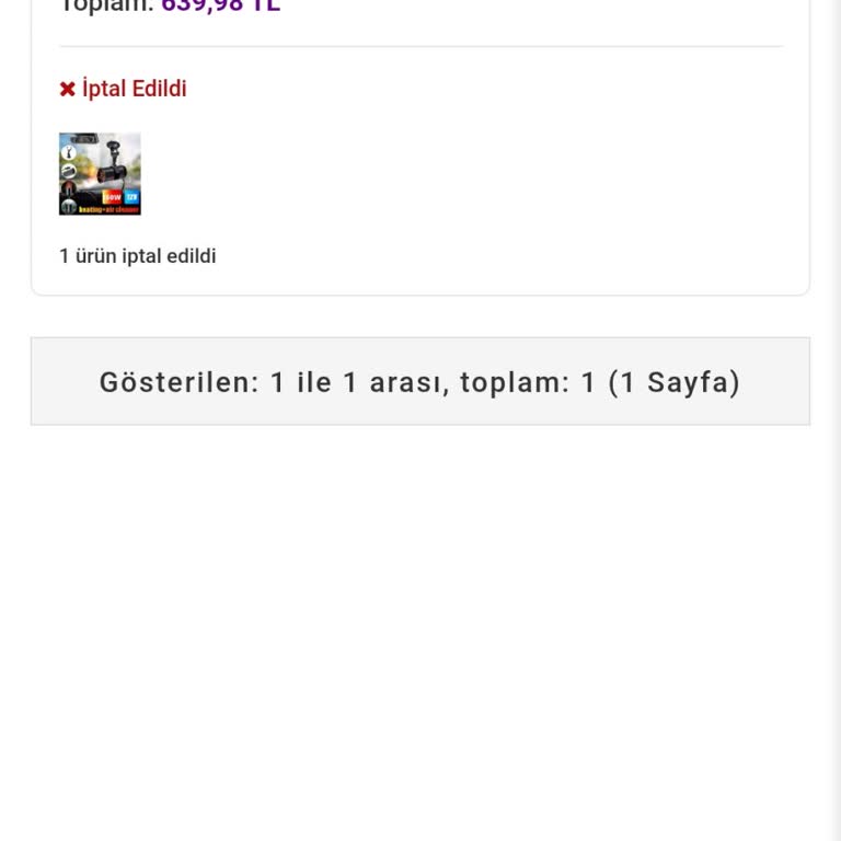 Starefsane.com Üzerinden Gerekçesiz Sipariş İptali Ve Açıklama Talebi
