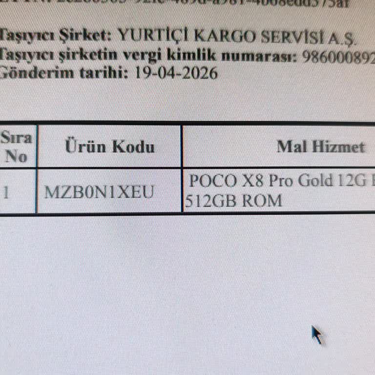 IMEI Numarası Olmayan E-Faturaya Şikayet Ve Yeni Fatura Talebi