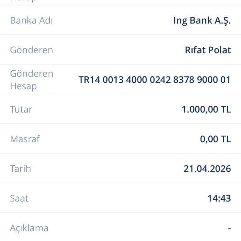 Casival Hesabına 1000 TL’lik Yatırım Eski IBAN Nedeniyle Hesaba Geçmedi Ve İade Yapılmadı