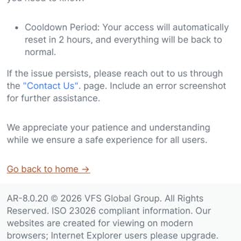 VFS Global Randevu Sisteminde Sürekli Blokeler Ve OTP Gecikmeleri Kızımın Mezuniyetine Engel