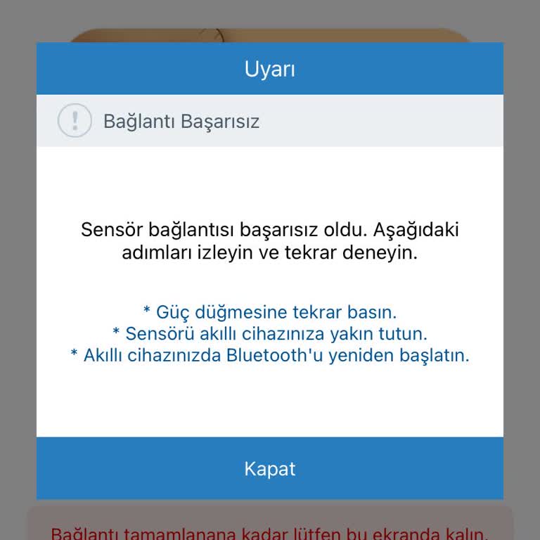 Sensör Eşleşmiyor, Hızlı Ve Ücretsiz Değişim Talebi
