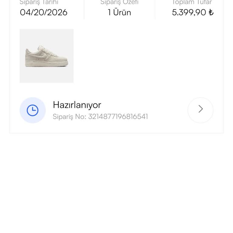 Barçın Spor Nike Air Force Siparişimde Kargo Gecikmesi ve Müşteri Hizmetlerine Ulaşılamaması