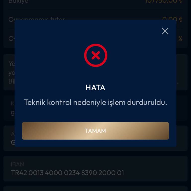Meritbet 100 Bin TL Çekim Talebimin İptali Ve Şeffaf Olmayan Belge Süreci