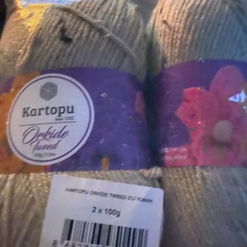 A101'de Kartopu Orkide Trend İpinde Renk Farklılığı Nedeniyle Yarım Kalan Örgü