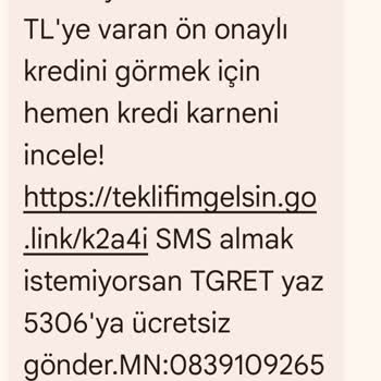 Yanıltıcı Ön Onay Mesajı Kredinin Onaylanmamasına Sebep Oldu