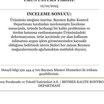 Beymen Montunda Renk Değişikliği Ve Deformasyon Sorunu