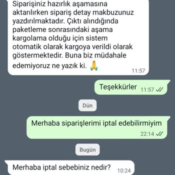 Kargo Gecikmesi Nedeniyle İptal Talebim Ve 4.694 TL İadem Hâlâ Gelmedi