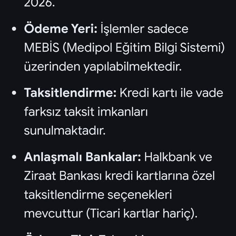 Ankara Medipol Üniversitesi  Erken Ödeme ve Taksit İmkanlarının Eksikliği ve Aşırı Ücret Zamları