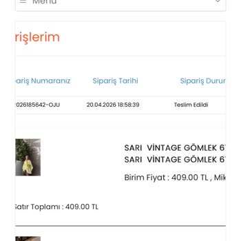 Stilzademoda Sipariş Teslim Edildi Gösteriliyor Ancak Ürünler Gelmedi