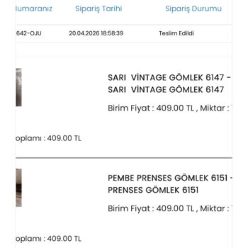 Stilzademoda Sipariş Teslim Edildi Gösteriliyor Ancak Ürünler Gelmedi