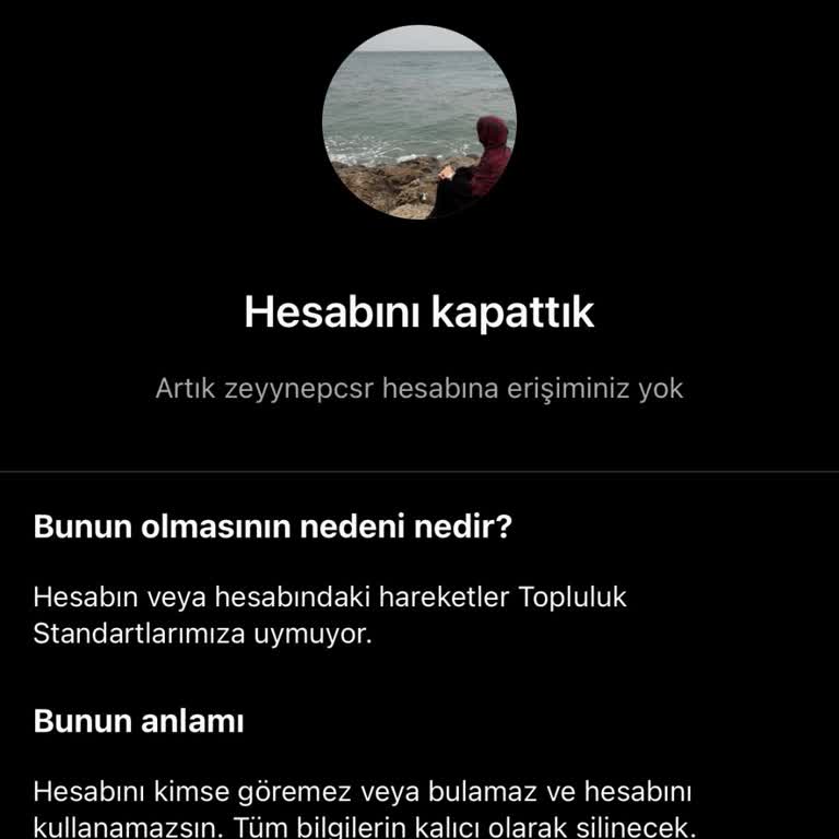 Ana Instagram Hesabım Hatalı Kapatıldı Ve Yeniden Açılmasını İstiyorum