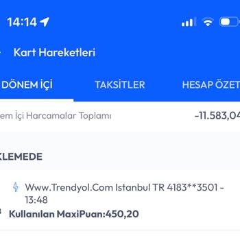 Sipariş Olmadan Maxi Puan Çekildi, İade Alamadım