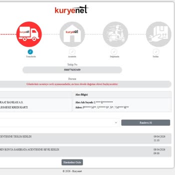 Ziraat Bankası Kredi Kartım 2 Yıldır Kuryenet'ten Teslim Edilmedi