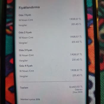 Hotels.com Rezervasyon Tutarı Farkı Ve İade Talebi