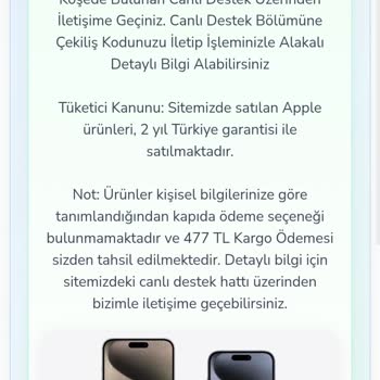 Sahte Akıllı Telefon Çekilişi Ve 477 TL Kargo Ücreti Talebi