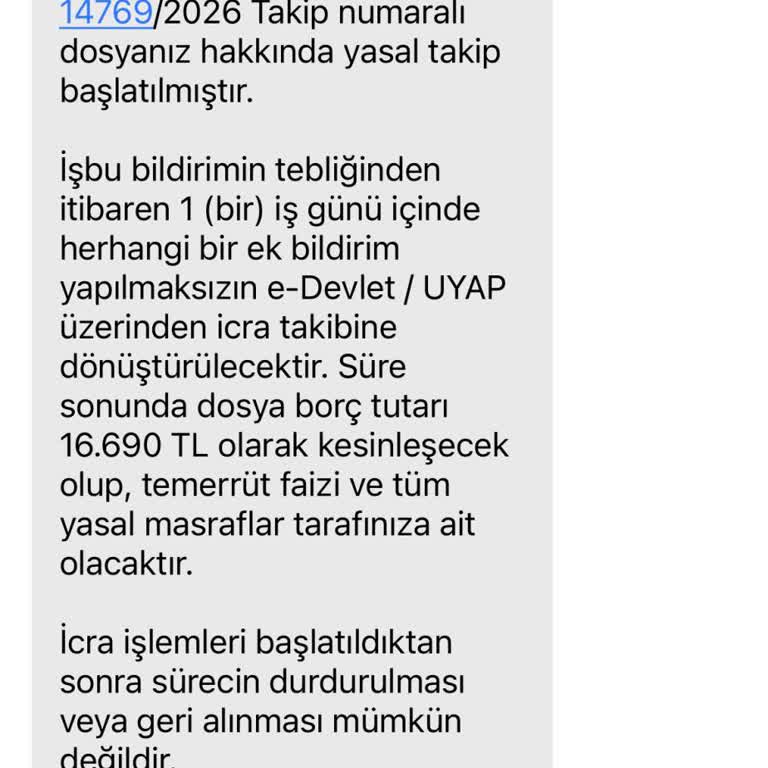 Alınmayan Sertifika Programı İçin Haksız Ücret Ve Tehditkar İcra Mesajı