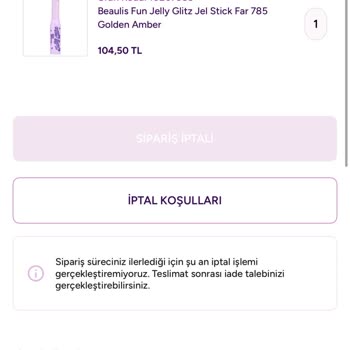 Gratis Siparişim Gecikti ve Bilgilendirme Yok