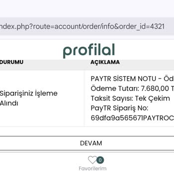 Profilal.com Mind Dijital Reklam Ajansı Ürünüm Hala Kargoya Verilmedi