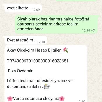 Sipariş Verdiğim Çiçek Sitesi Yanıltıcı Numara Ve İade Sözüyle Aldatıldı