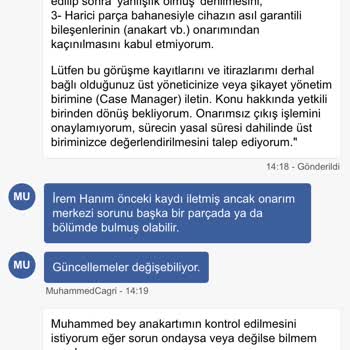 Garanti Kapsamındaki Anakart Değişiminde Haksız SSD Satışı Ve Çelişkili Beyanlar