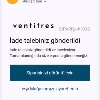 Ventitres Giyim Kart Ödememin İadesi Hâlâ Yapılmadı