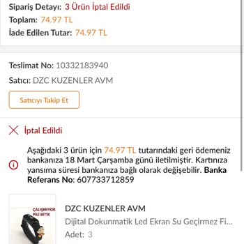 Trendyol İadesi Hesabımda Yansımıyor