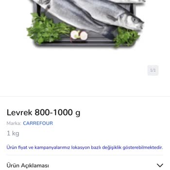 Carrefour Online Levrek Siparişinde 500 TL Fiyat Artışı Ve Gramaj Eksikliği