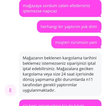 Siparişim 24 Nisan’a Kargoya Verilmedi Ve Teslimat Gecikti