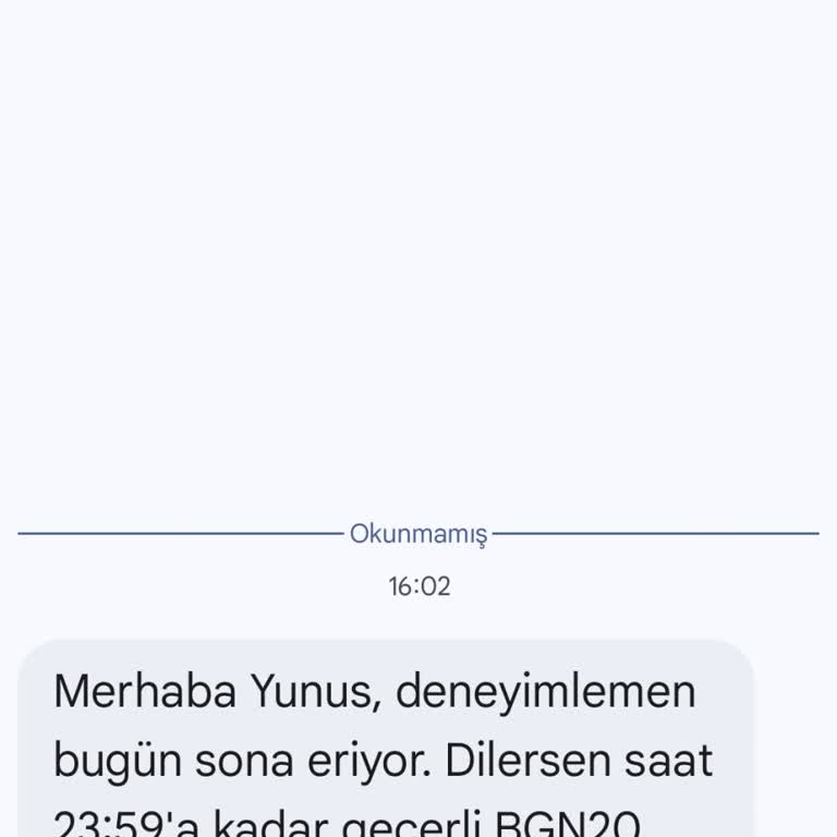 Derslig Tarafından Gelen SMS Bildirimlerinin İptali