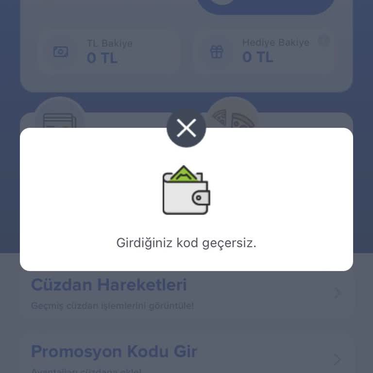 Domino's Pizza Geçersiz Cüzdan Kodları ve Cevapsız Müşteri Hizmeti